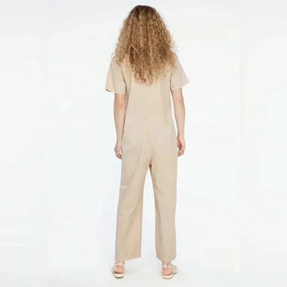 LACAUSA Lucky Jumpsuit in Toasted Mineral Wash; Size Small. - Picture 2 of 10